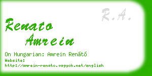 renato amrein business card