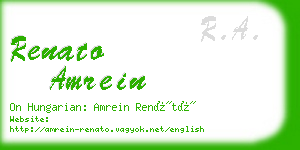 renato amrein business card